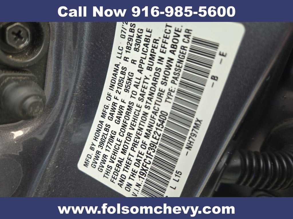 2020 Honda Civic Sedan EX