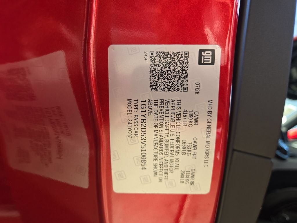 2027 Chevrolet Corvette Stingray 2LT