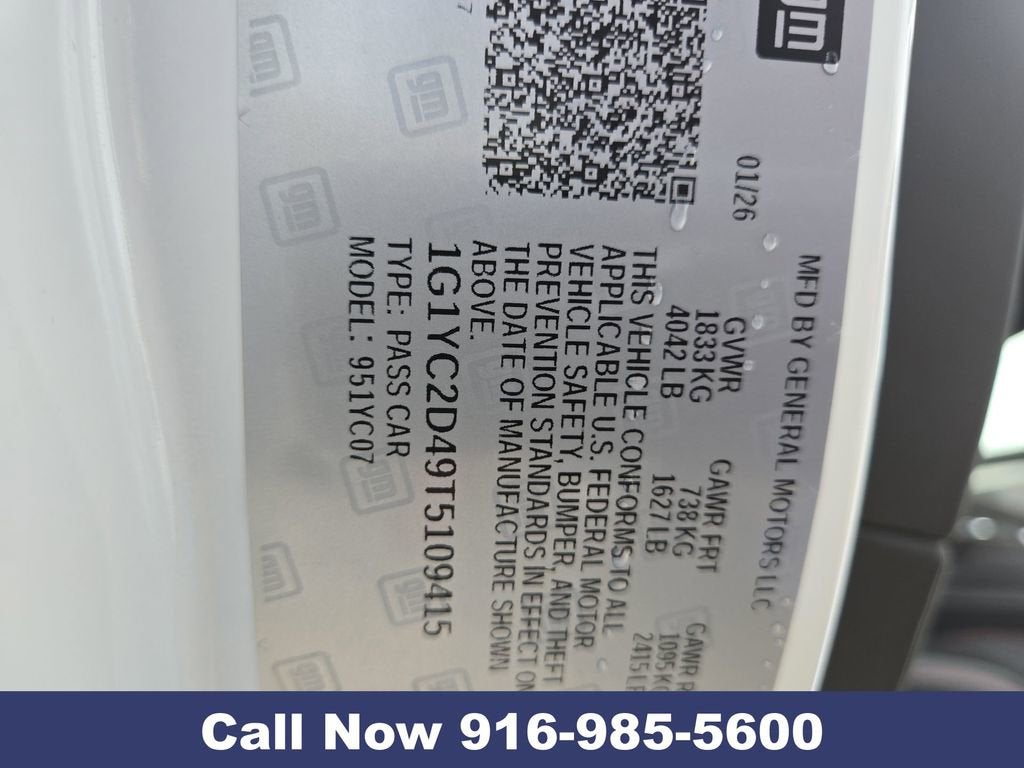 2026 Chevrolet Corvette Stingray 3LT