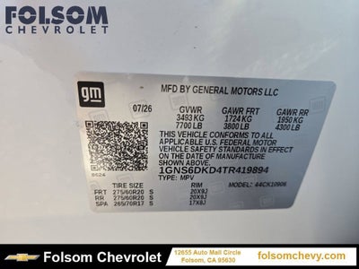 2026 Chevrolet Suburban Z71