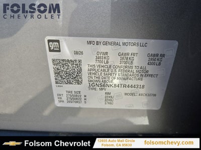 2026 Chevrolet Tahoe LT