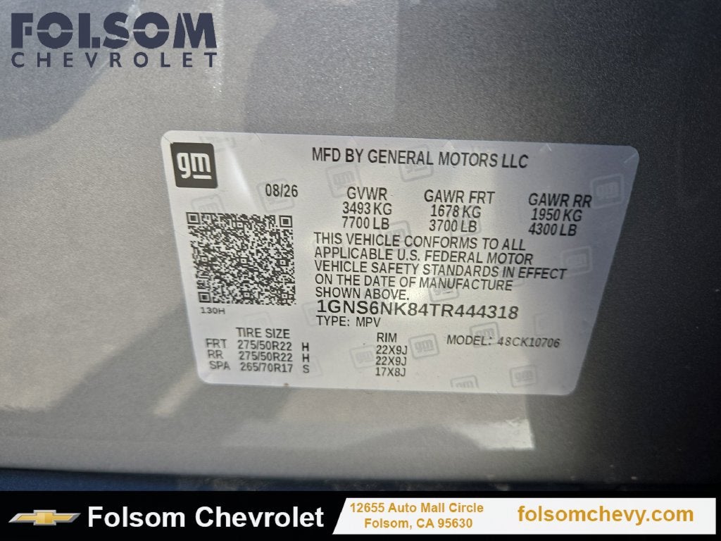 2026 Chevrolet Tahoe LT