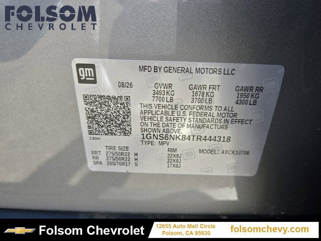 2026 Chevrolet Tahoe LT