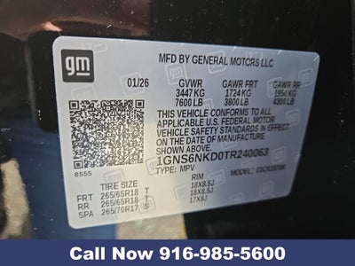 2026 Chevrolet Tahoe LT