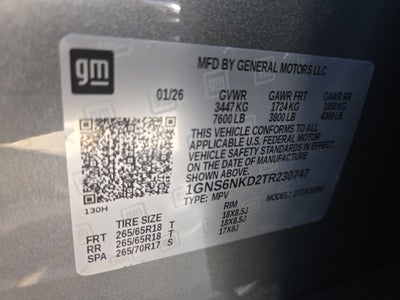 2026 Chevrolet Tahoe LT