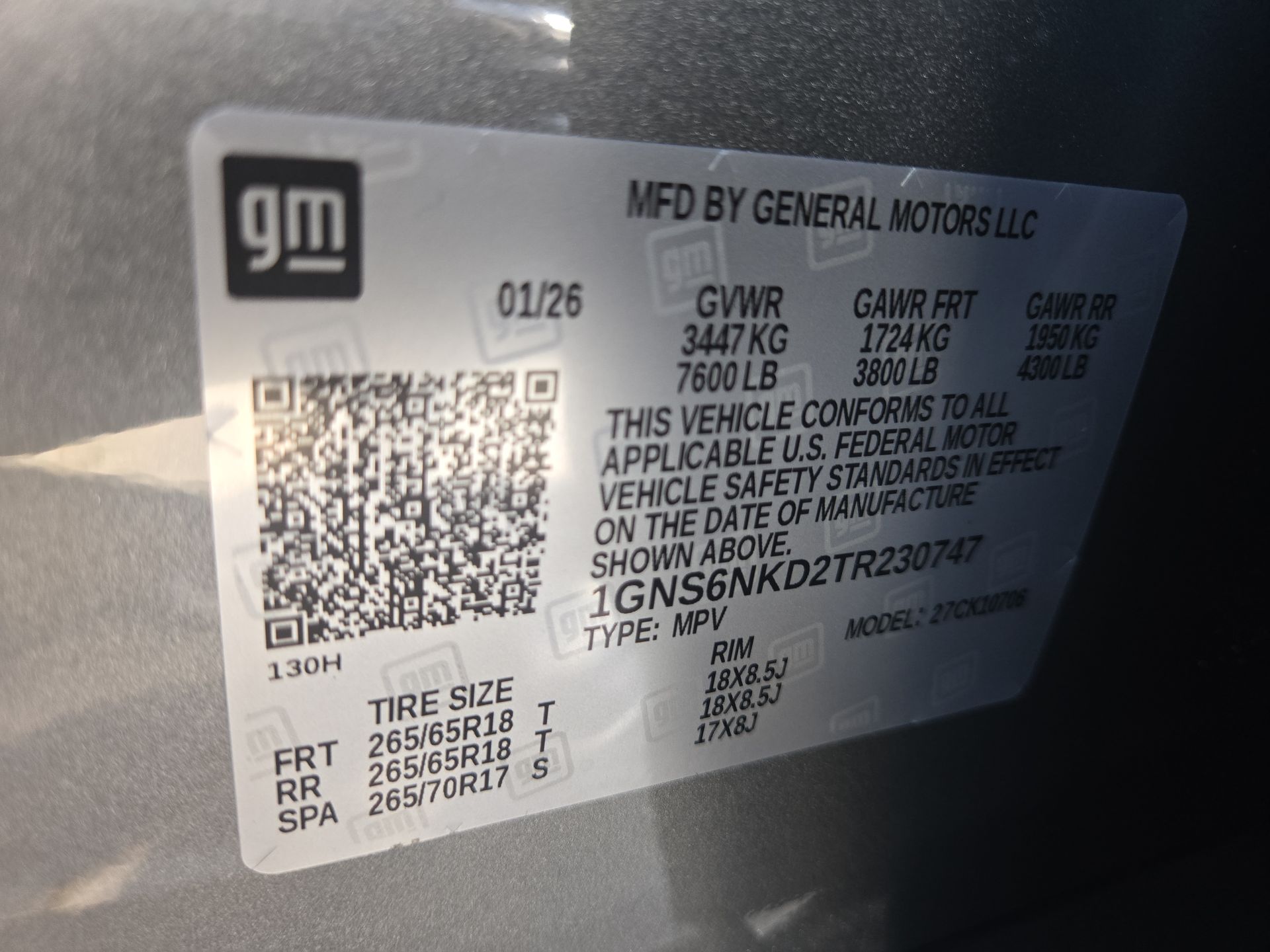 2026 Chevrolet Tahoe LT