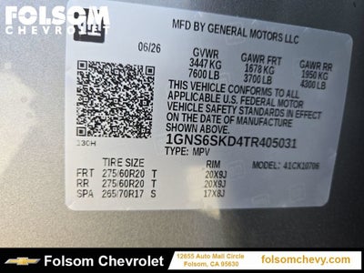 2026 Chevrolet Tahoe Premier