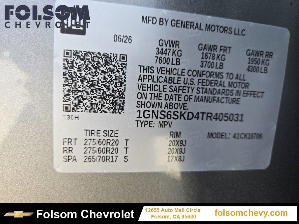 2026 Chevrolet Tahoe Premier