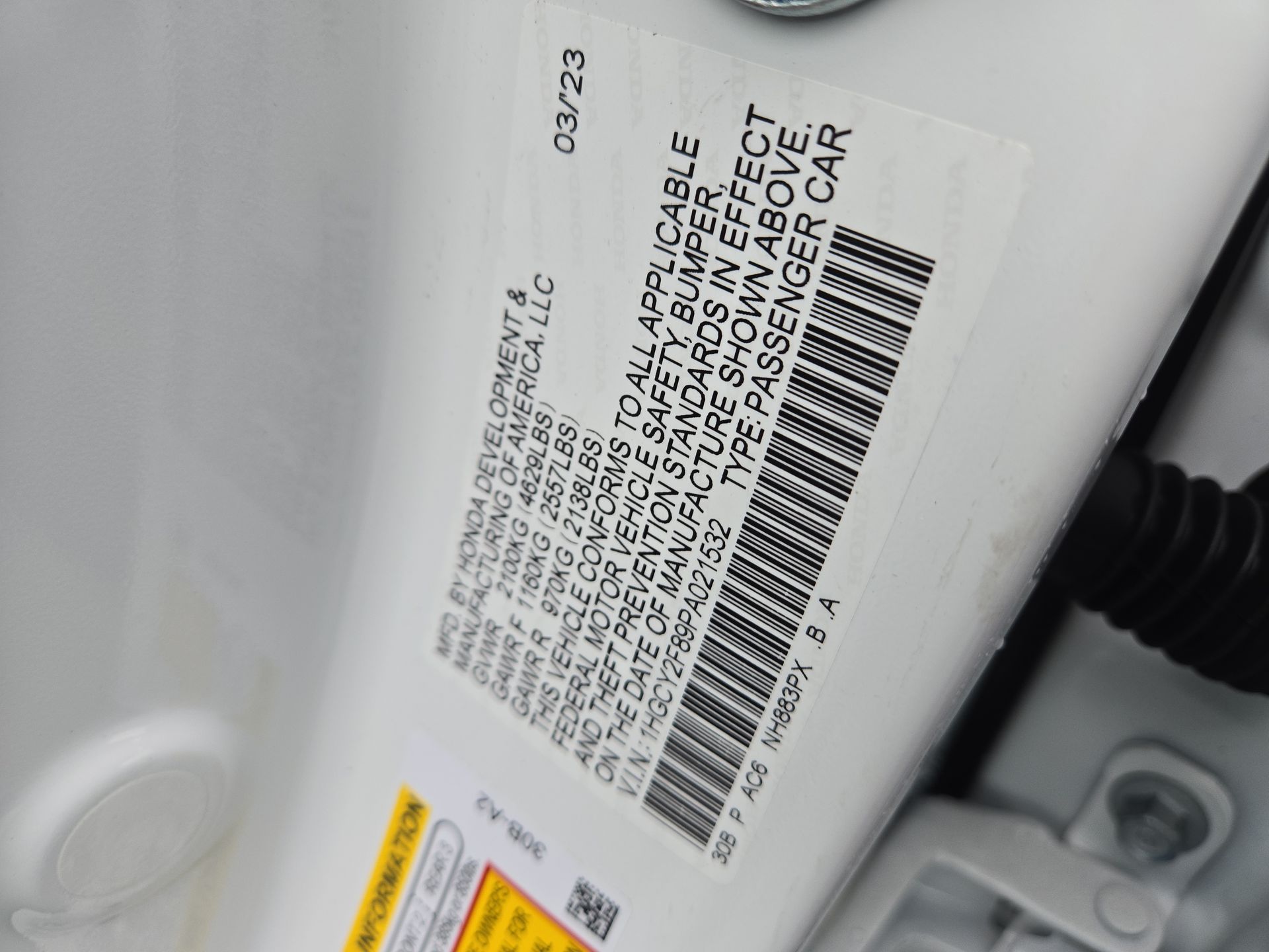 2023 Honda Accord Hybrid Touring