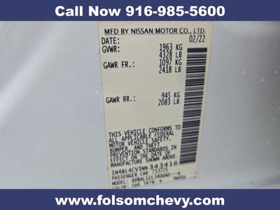 2022 Nissan Altima SR FWD