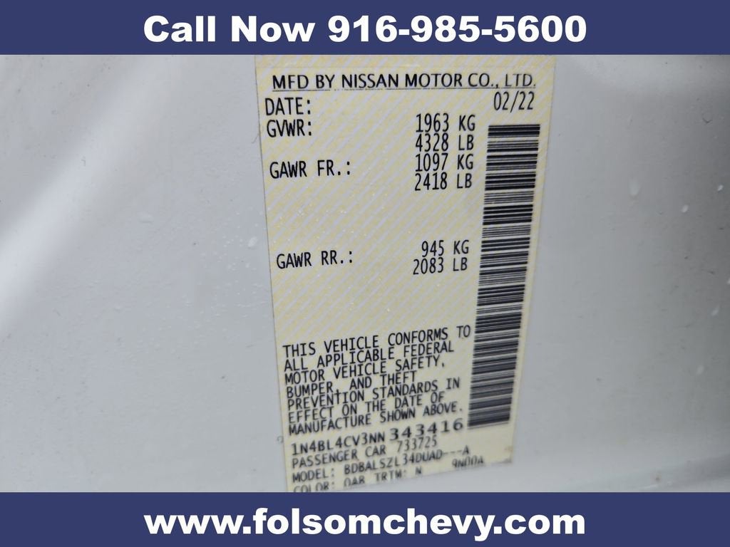 2022 Nissan Altima SR FWD