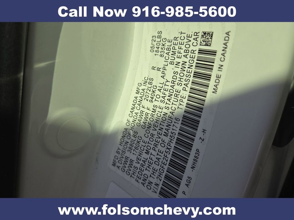 2023 Honda Civic Sedan Sport