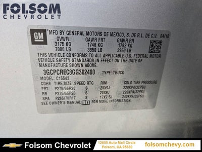 2016 Chevrolet Silverado 1500 LT