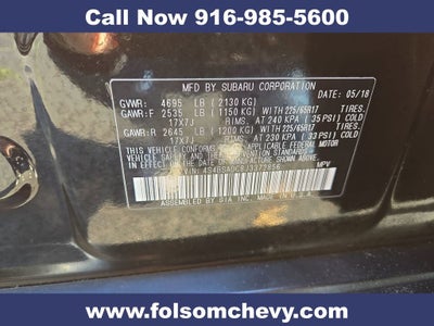 2018 Subaru Outback 2.5i Premium