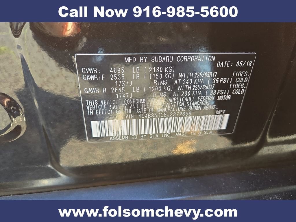 2018 Subaru Outback 2.5i Premium