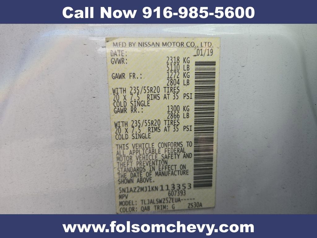 2019 Nissan Murano Platinum