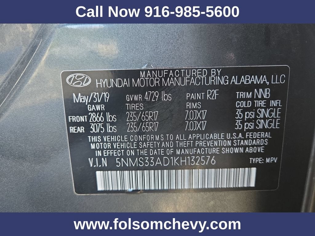 2019 Hyundai Santa Fe SEL