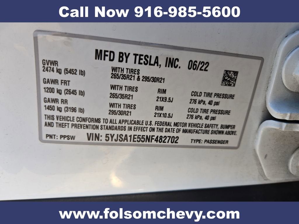 2022 Tesla Model S NA