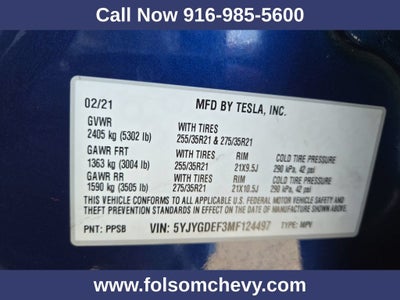 2021 Tesla Model Y Performance Dual Motor All-Wheel Drive