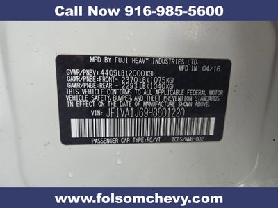 2017 Subaru WRX Limited