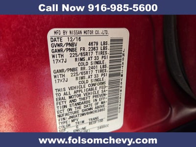 2017 Nissan Rogue SV