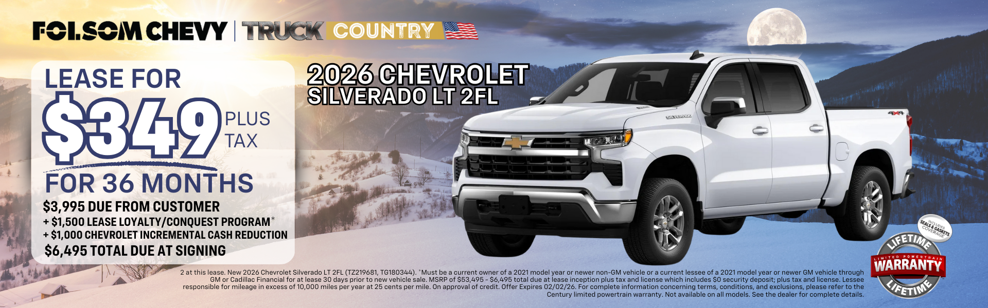 2026 Chevrolet Silverado LT 2FL