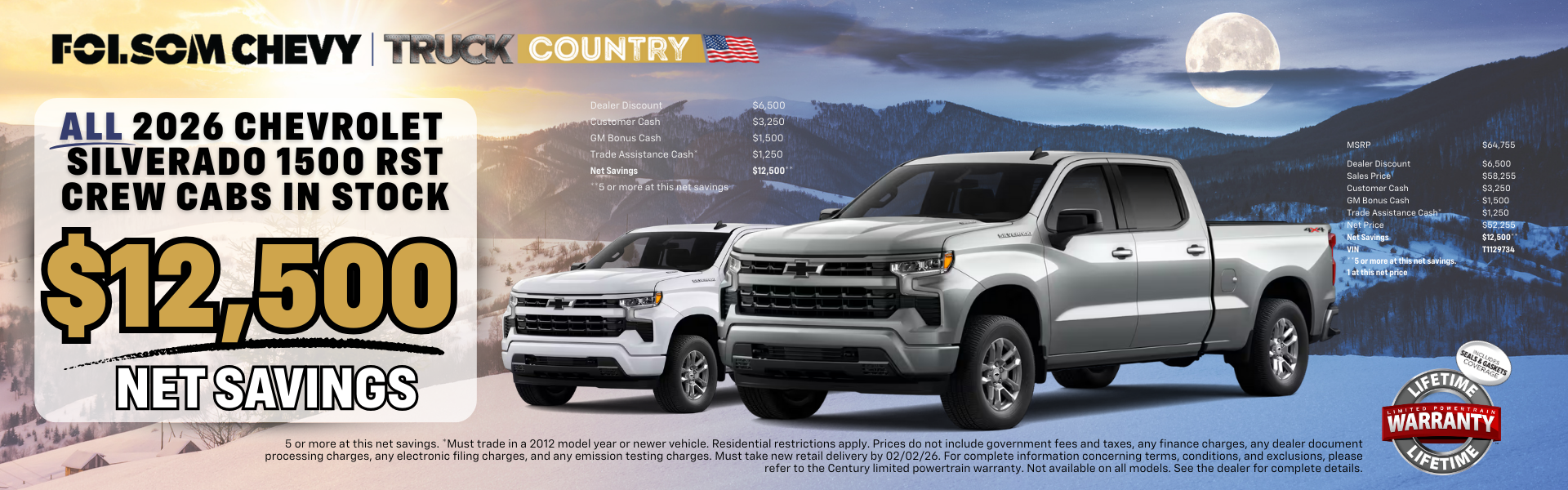 ALL 2026 Chevrolet Silverado 1500 RST Crew Cabs In Stock