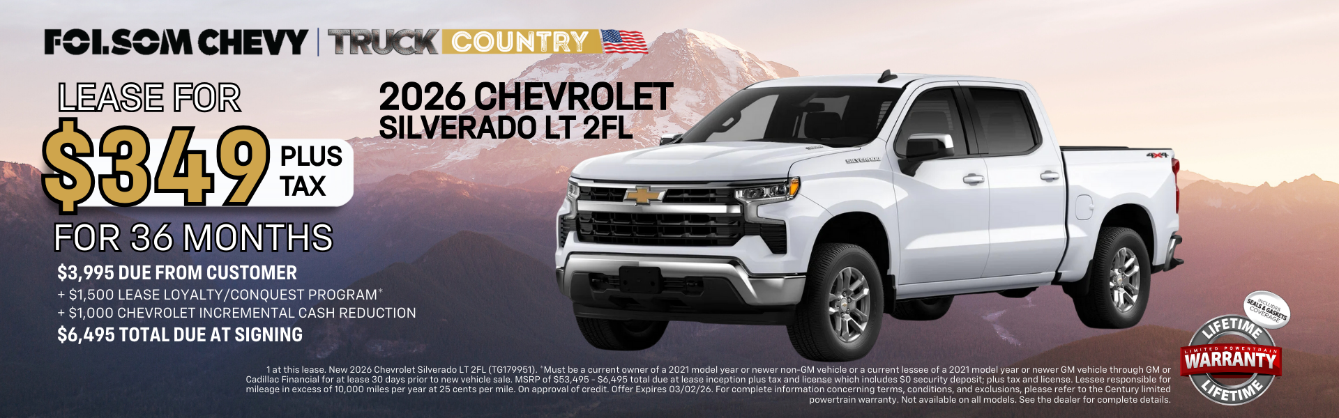 New 2026 Chevrolet Silverado LT 2FL