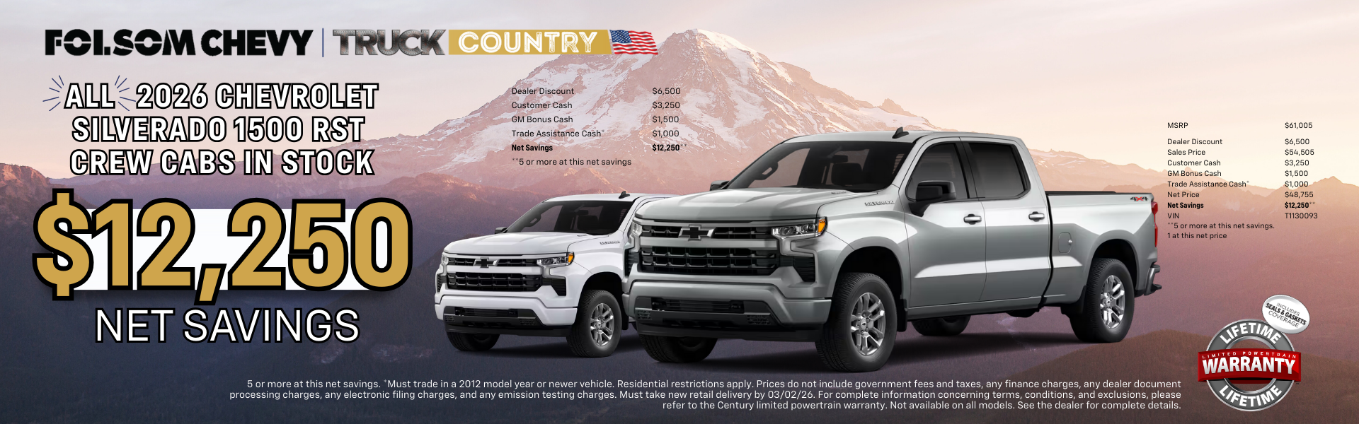 All 2026 Silverado RST 1500 Crew Cab 4x4