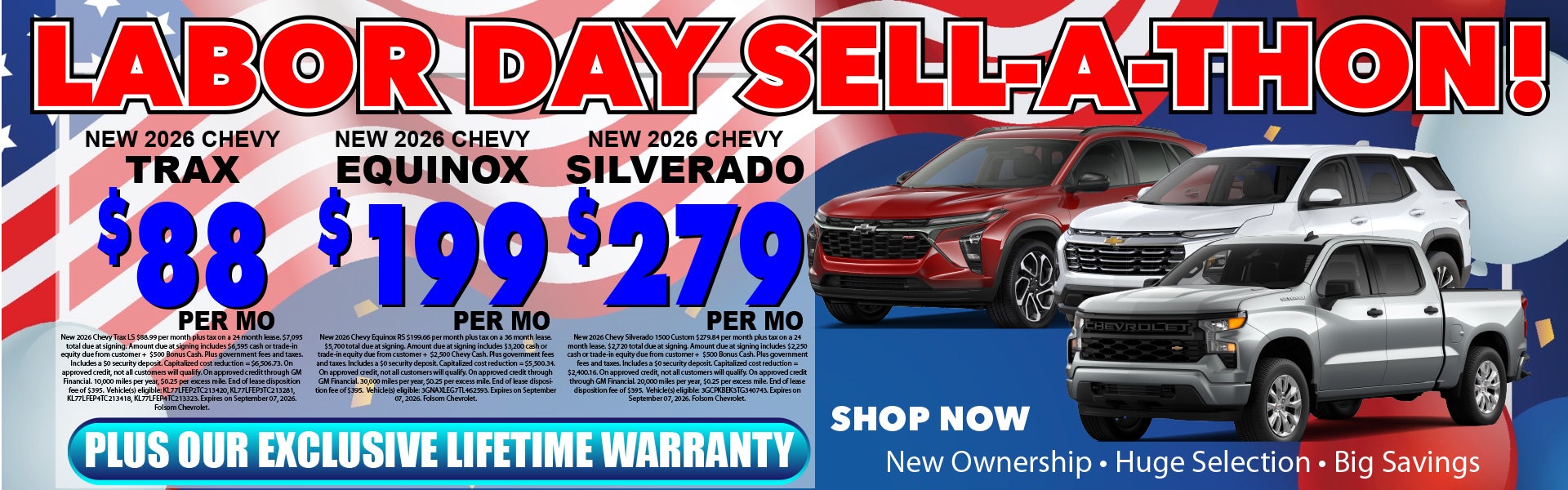 Trax, Equinox, and Silverado Deals