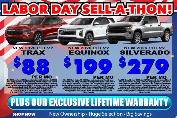 Trax, Equinox, and Silverado Deals