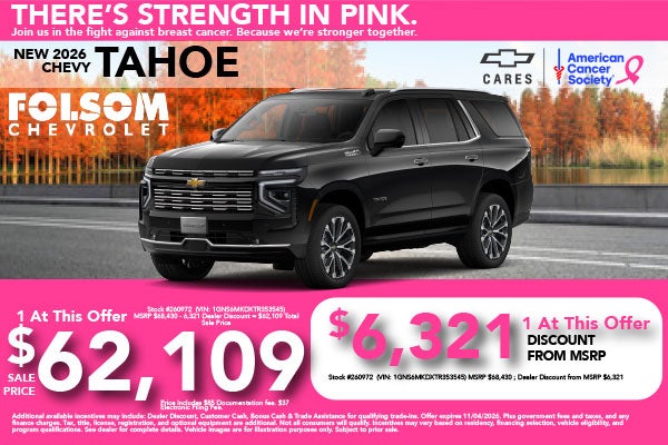 2026 Chevy Tahoe Sale